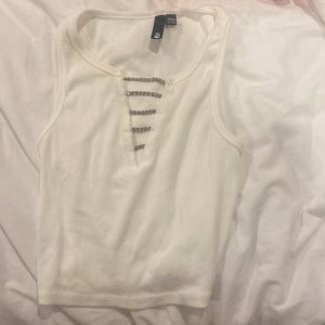 Garage white tank top | good condition, size xs